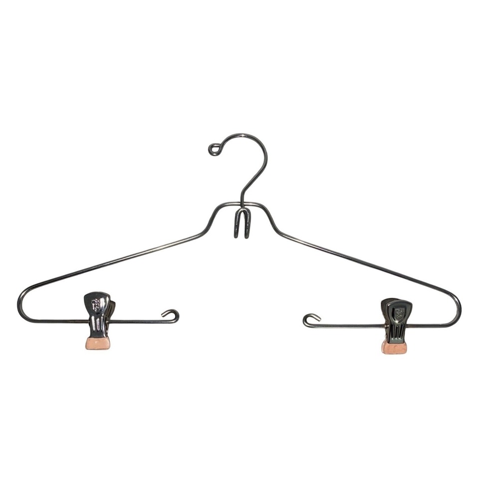 Vintage Metal Hanger With‎ Clips Skirts Pants Display Artwork Quilts